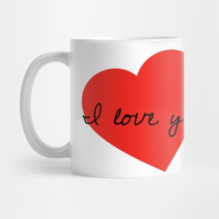 Red Hearted Love Mug